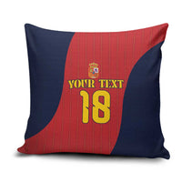 Custom Spain Football Pillow Cover La Roja National Pride