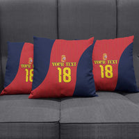 Custom Spain Football Pillow Cover La Roja National Pride