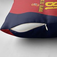 Custom Spain Football Pillow Cover La Roja National Pride