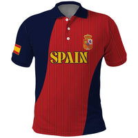 Custom Spain Football Polo Shirt La Roja National Pride