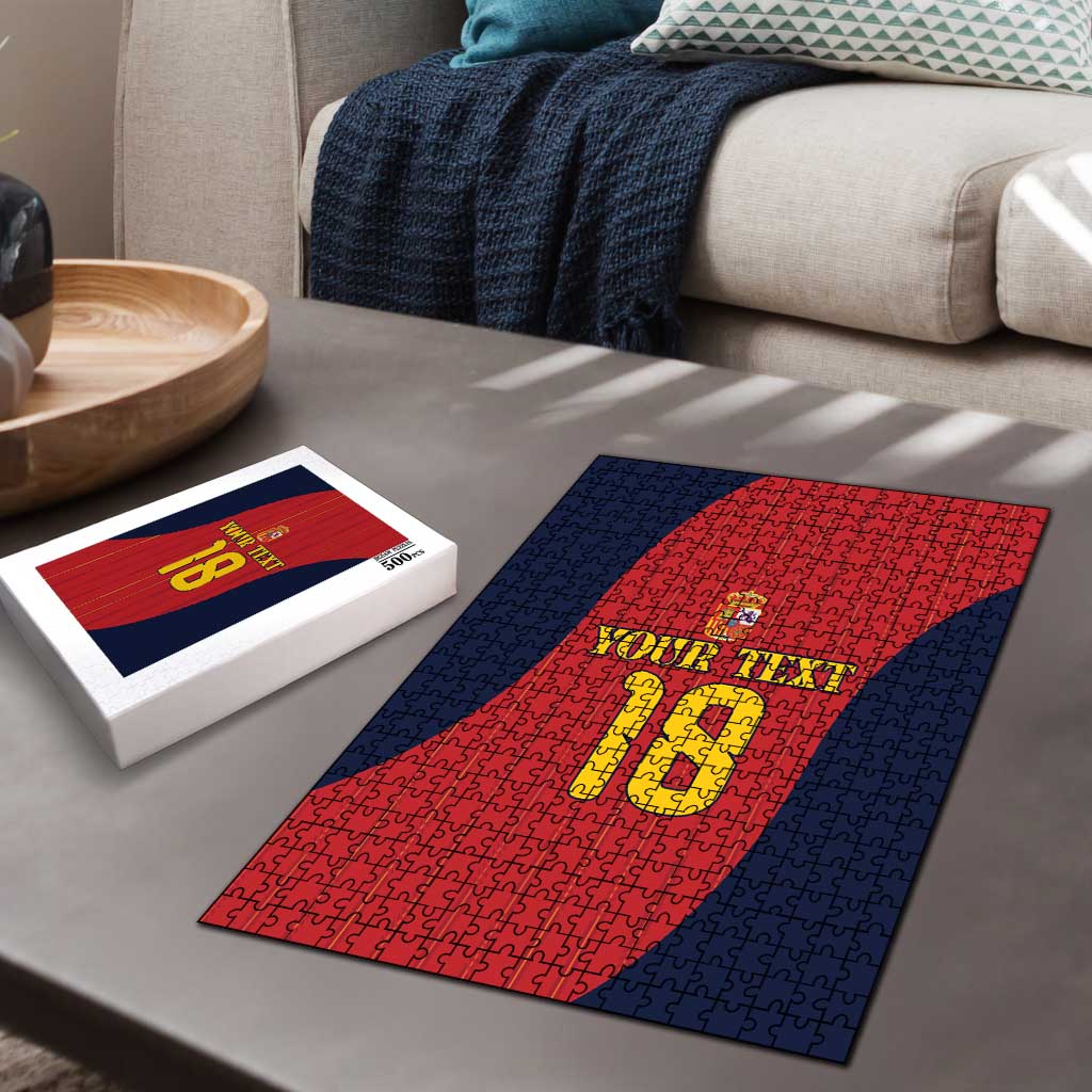 Custom Spain Football Puzzle La Roja National Pride