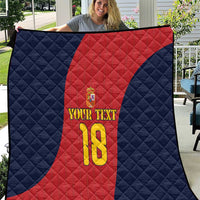 Custom Spain Football Quilt La Roja National Pride