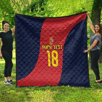 Custom Spain Football Quilt La Roja National Pride