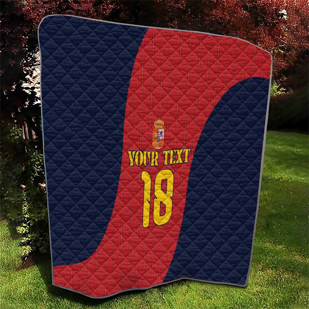 Custom Spain Football Quilt La Roja National Pride