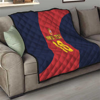 Custom Spain Football Quilt La Roja National Pride