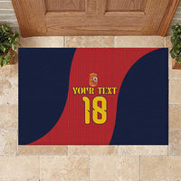 Custom Spain Football Rubber Doormat La Roja National Pride
