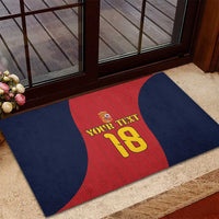 Custom Spain Football Rubber Doormat La Roja National Pride
