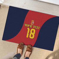 Custom Spain Football Rubber Doormat La Roja National Pride