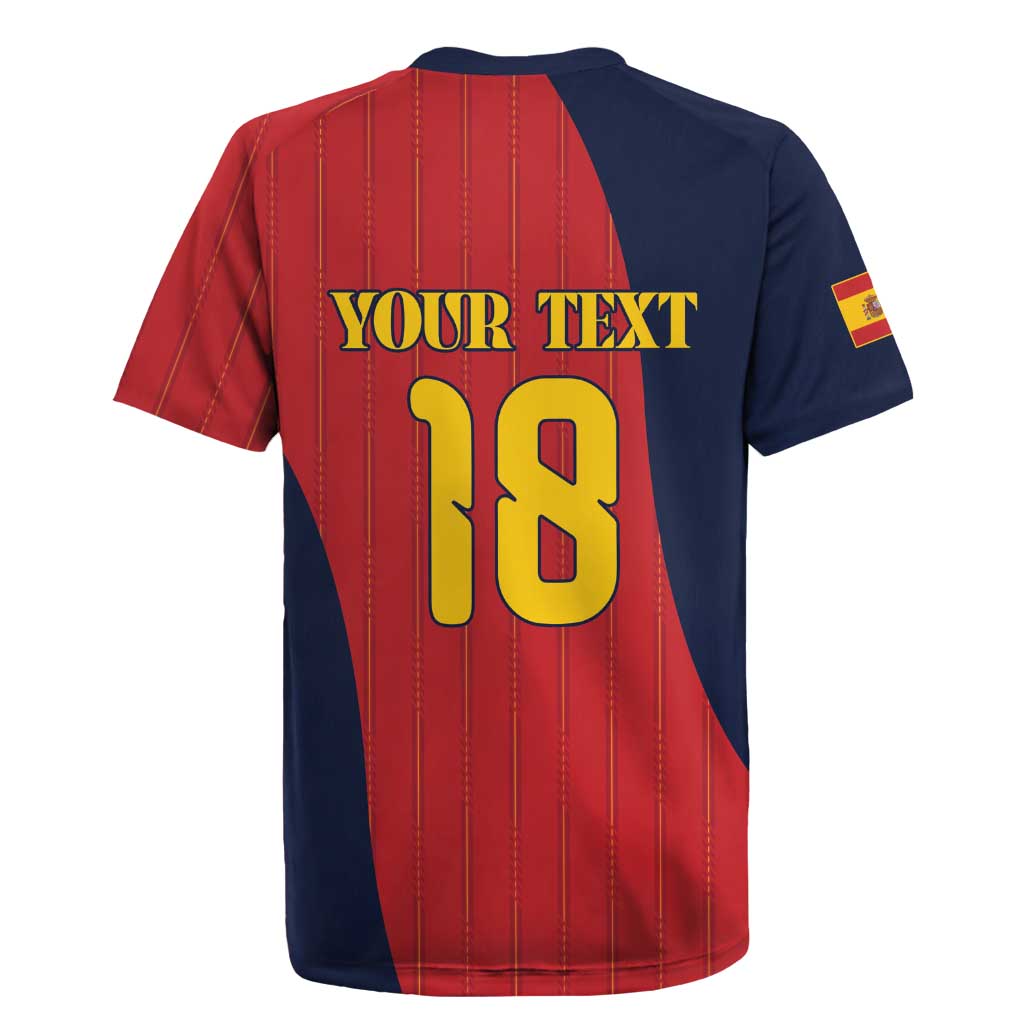 Custom Spain Football Rugby Jersey La Roja National Pride