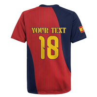 Custom Spain Football Rugby Jersey La Roja National Pride