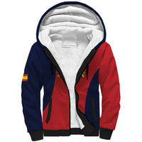 Custom Spain Football Sherpa Hoodie La Roja National Pride