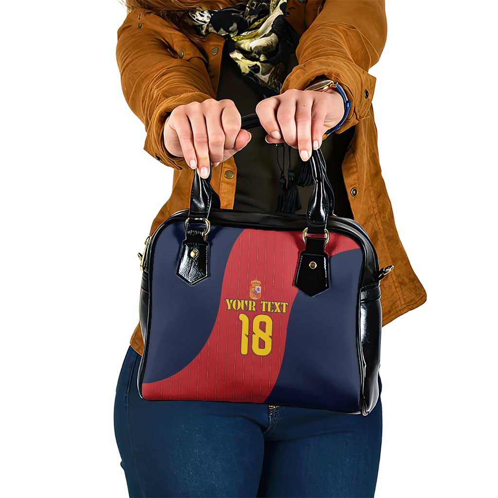 Custom Spain Football Shoulder Handbag La Roja National Pride