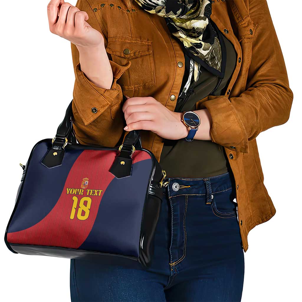 Custom Spain Football Shoulder Handbag La Roja National Pride