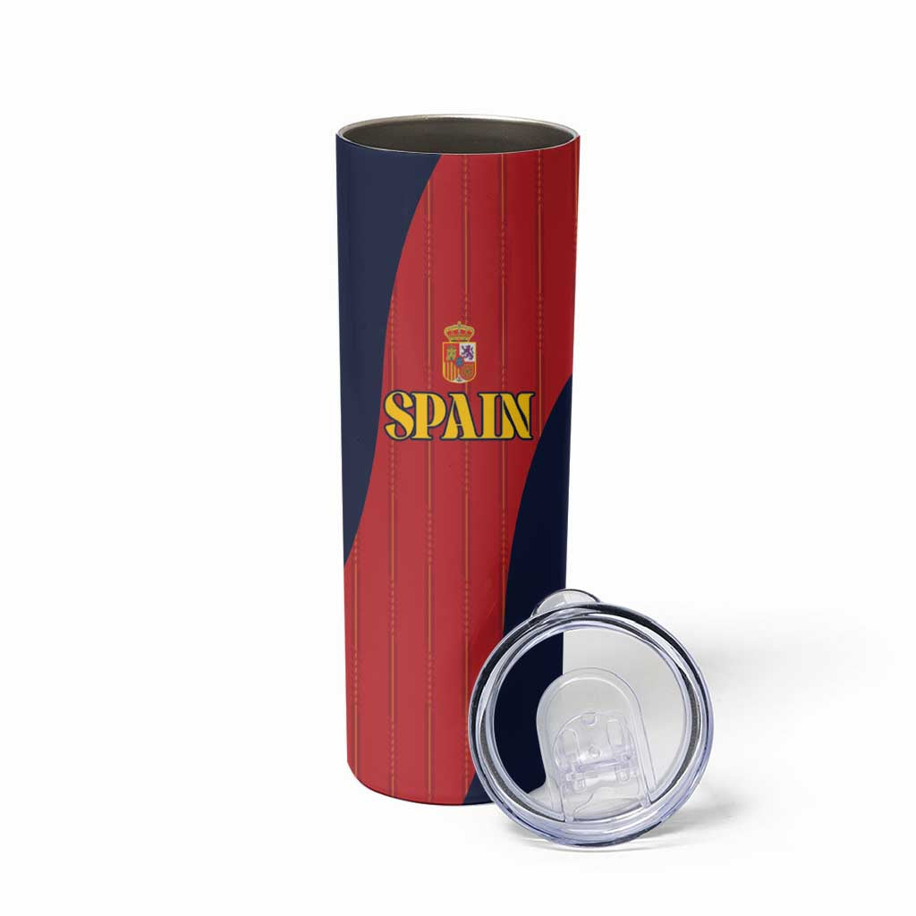 Custom Spain Football Skinny Tumbler La Roja National Pride