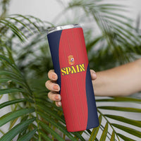 Custom Spain Football Skinny Tumbler La Roja National Pride