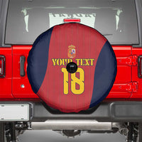 Custom Spain Football Spare Tire Cover La Roja National Pride