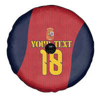 Custom Spain Football Spare Tire Cover La Roja National Pride