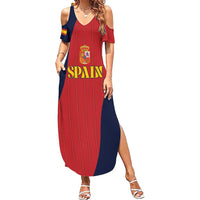 Custom Spain Football Summer Maxi Dress La Roja National Pride