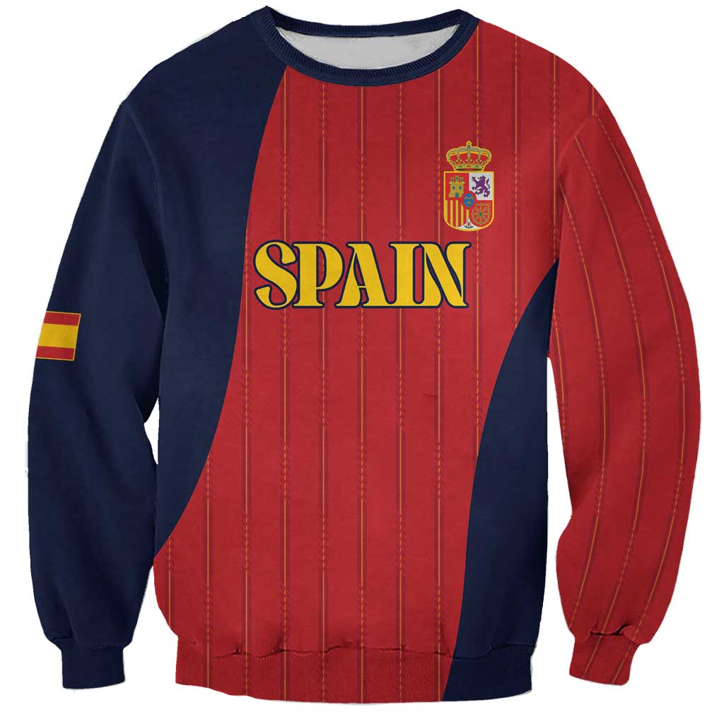 Custom Spain Football Sweatshirt La Roja National Pride