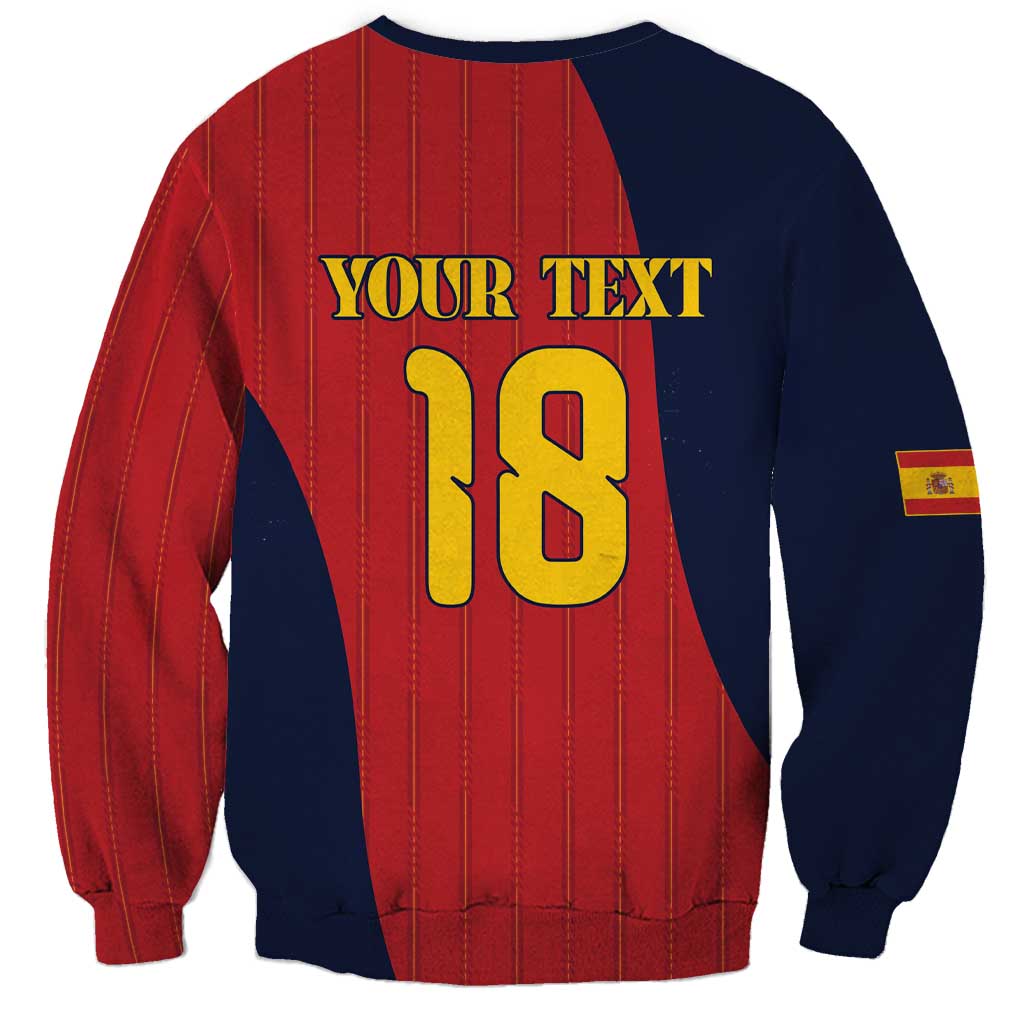 Custom Spain Football Sweatshirt La Roja National Pride