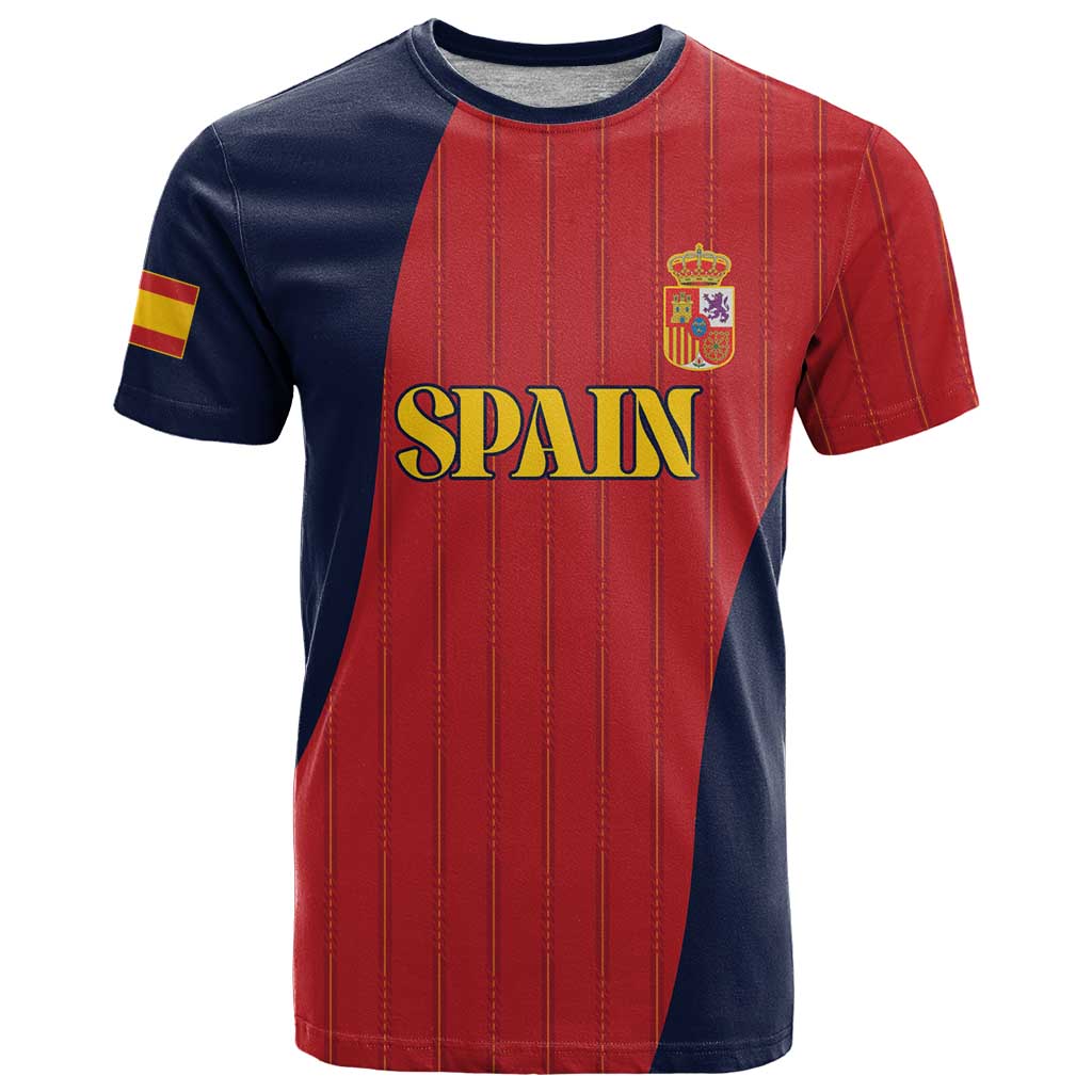 Custom Spain Football T Shirt La Roja National Pride