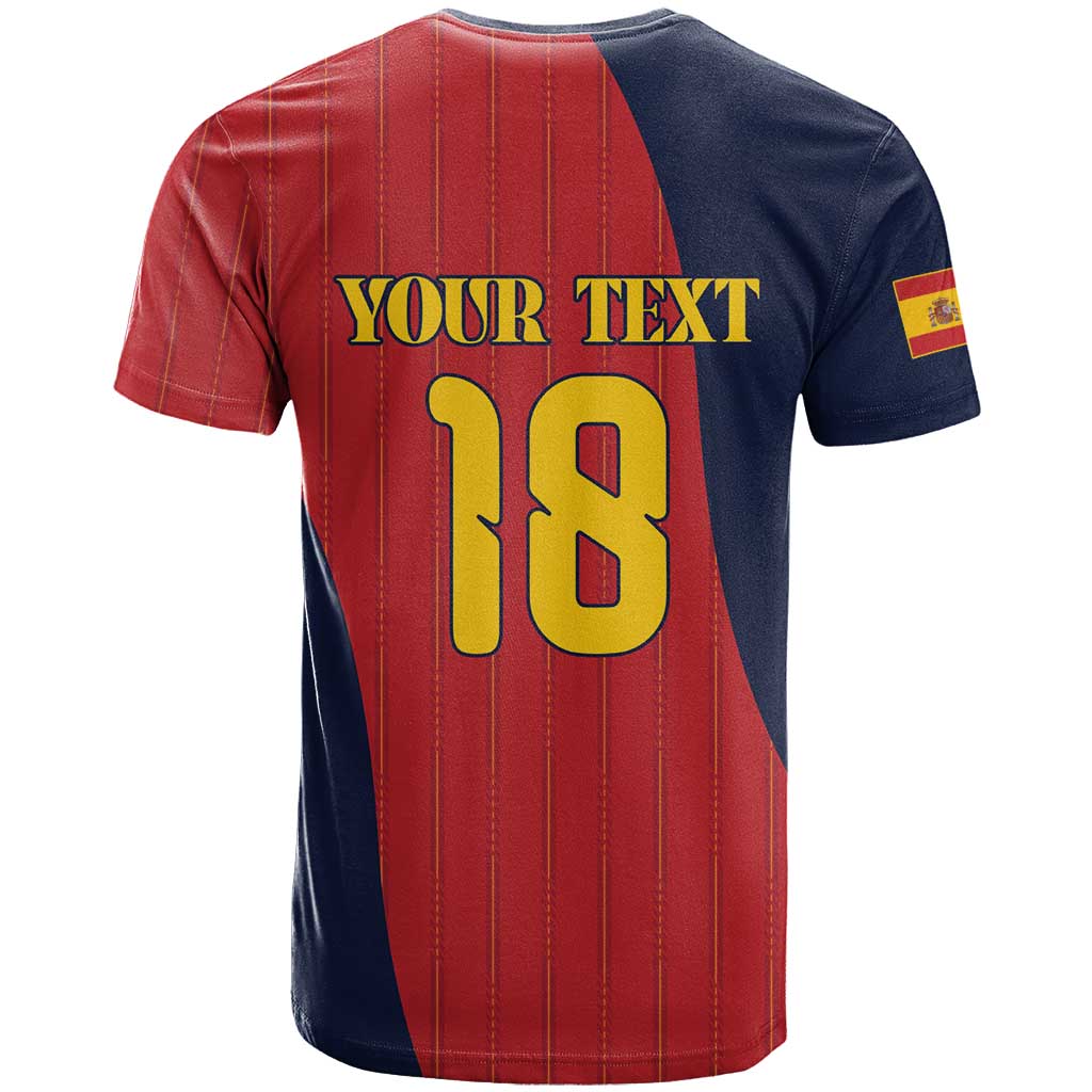 Custom Spain Football T Shirt La Roja National Pride