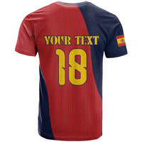 Custom Spain Football T Shirt La Roja National Pride