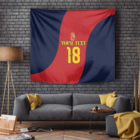 Custom Spain Football Tapestry La Roja National Pride