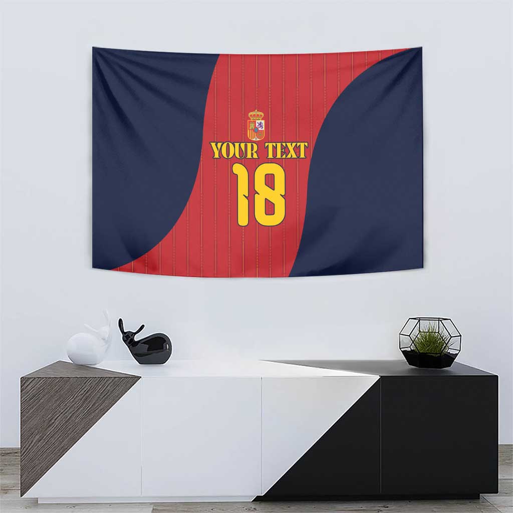 Custom Spain Football Tapestry La Roja National Pride