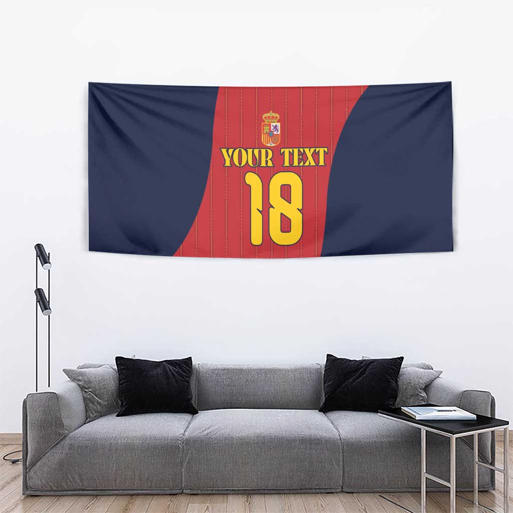 Custom Spain Football Tapestry La Roja National Pride