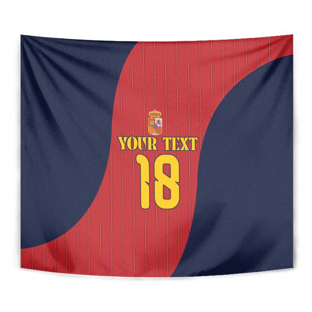 Custom Spain Football Tapestry La Roja National Pride