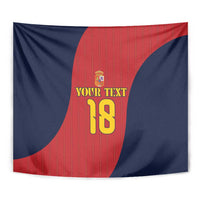 Custom Spain Football Tapestry La Roja National Pride