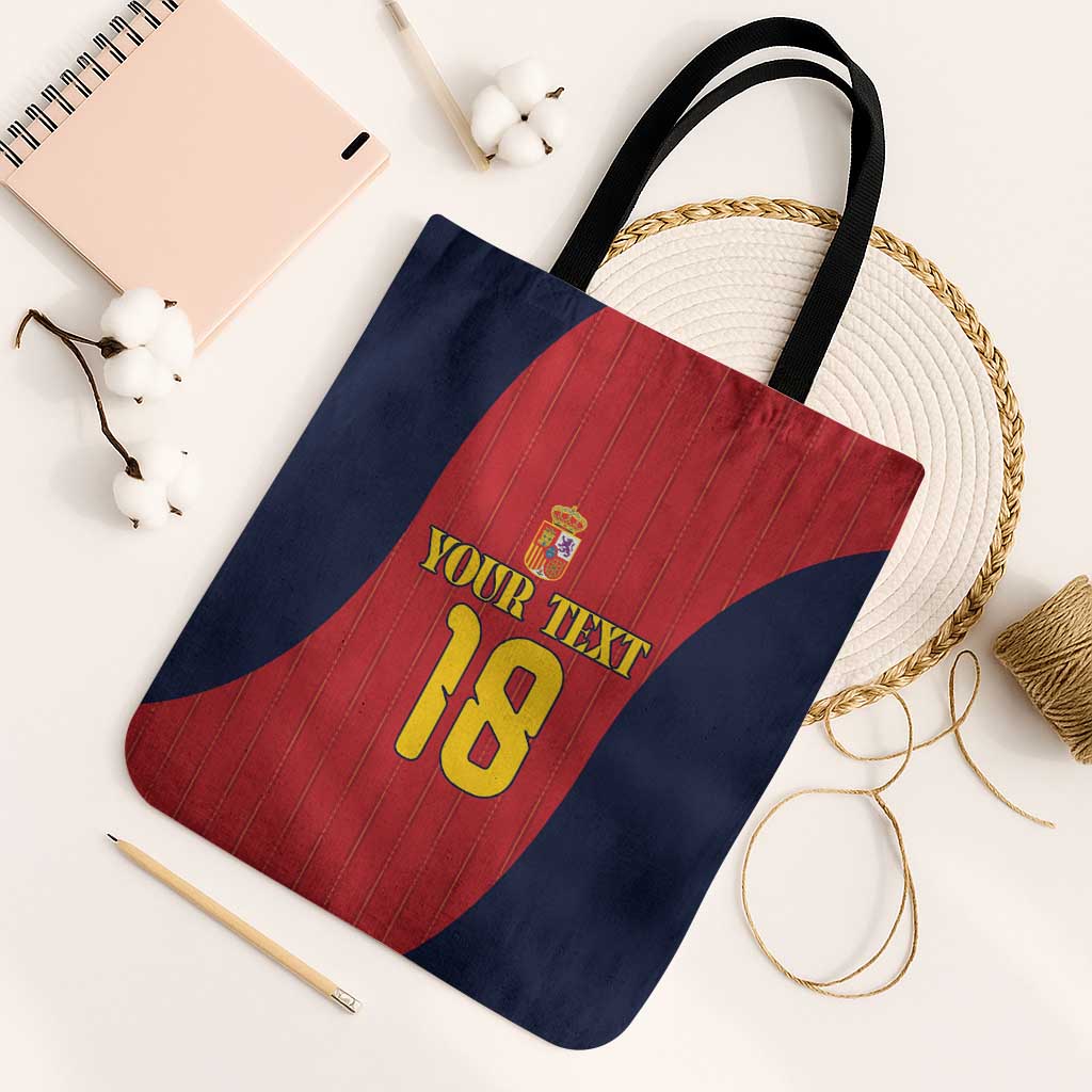 Custom Spain Football Tote Bag La Roja National Pride