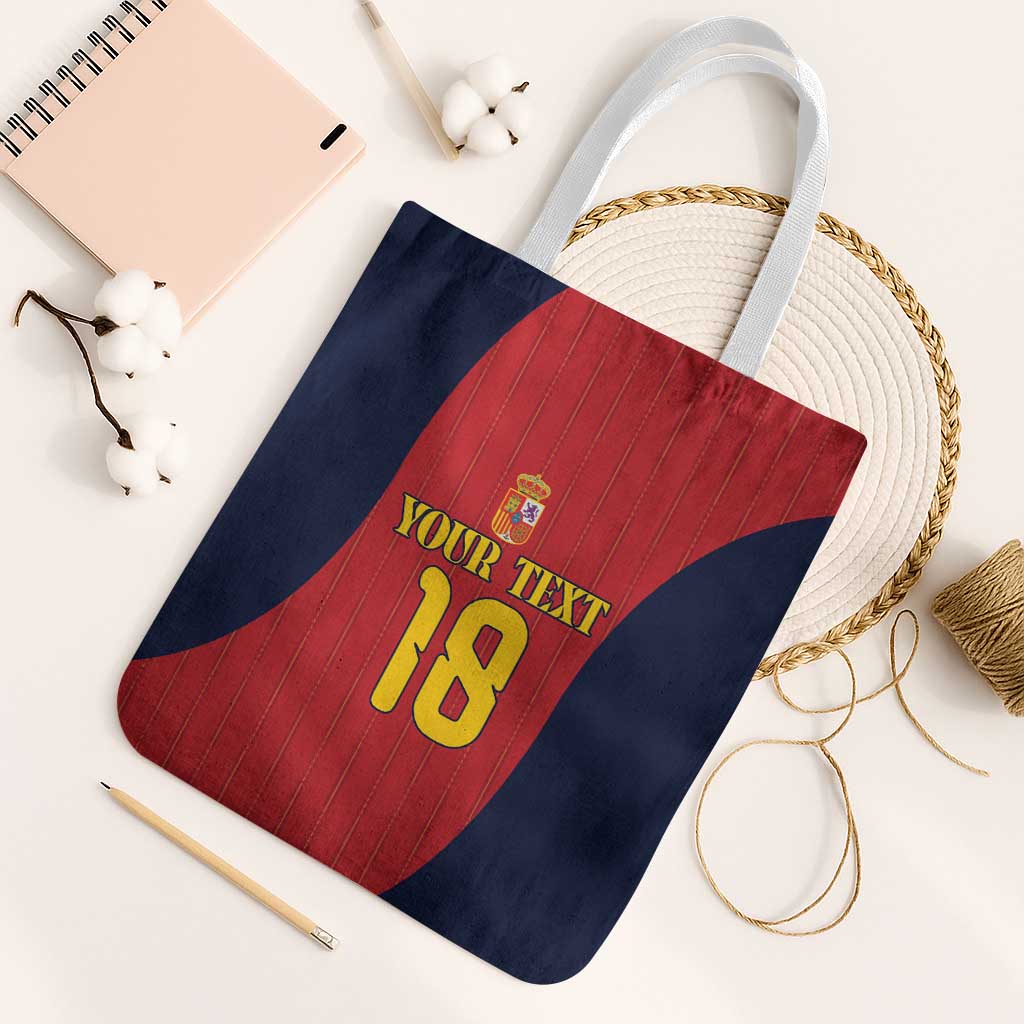 Custom Spain Football Tote Bag La Roja National Pride