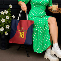 Custom Spain Football Tote Bag La Roja National Pride