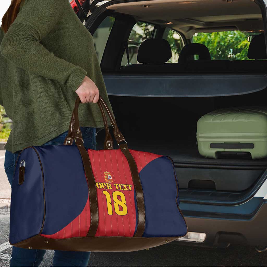 Custom Spain Football Travel Bag La Roja National Pride