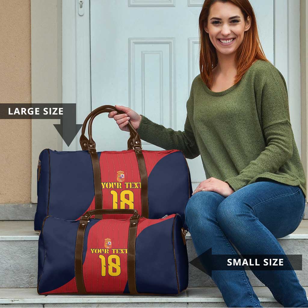 Custom Spain Football Travel Bag La Roja National Pride