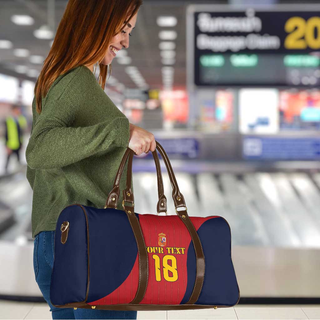 Custom Spain Football Travel Bag La Roja National Pride