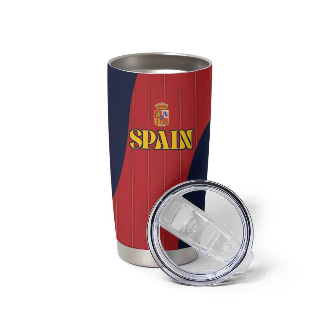 Custom Spain Football Tumbler Cup La Roja National Pride