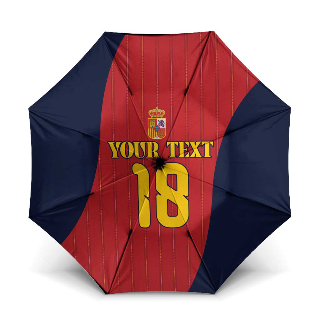 Custom Spain Football Umbrella La Roja National Pride
