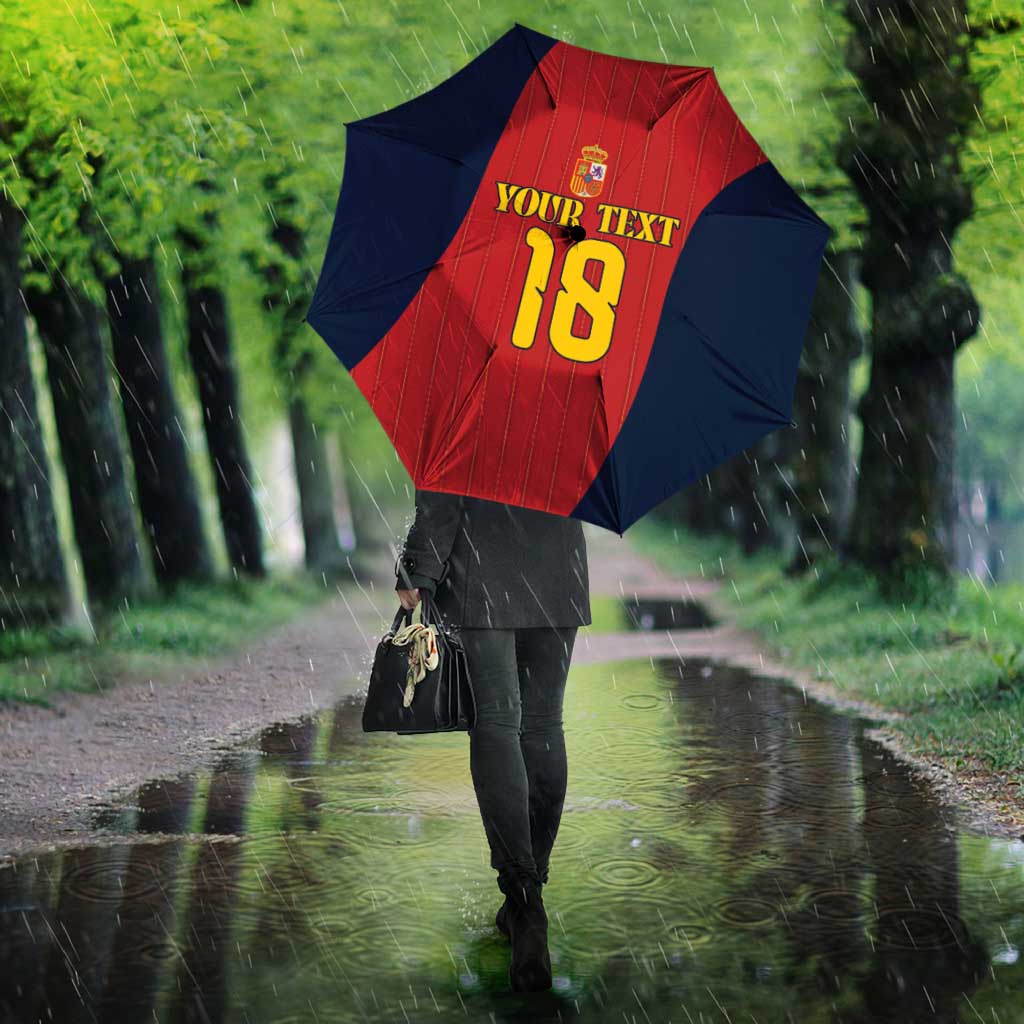 Custom Spain Football Umbrella La Roja National Pride