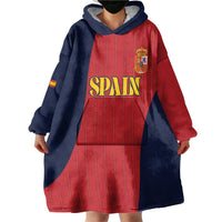 Custom Spain Football Wearable Blanket Hoodie La Roja National Pride