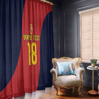 Custom Spain Football Window Curtain La Roja National Pride