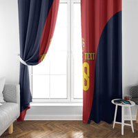 Custom Spain Football Window Curtain La Roja National Pride
