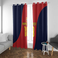 Custom Spain Football Window Curtain La Roja National Pride