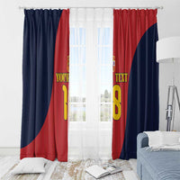 Custom Spain Football Window Curtain La Roja National Pride