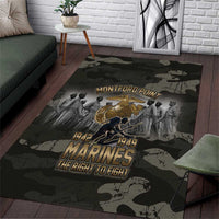 Montford Point Marines 1942-1949 Area Rug The Right to Fight Legacy Tribute