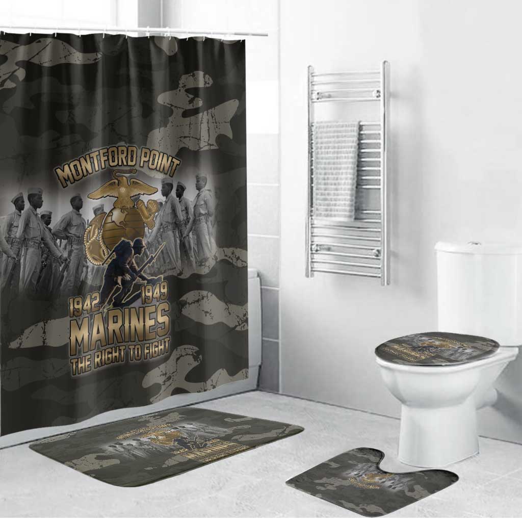 Montford Point Marines 1942-1949 Bathroom Set The Right to Fight Legacy Tribute
