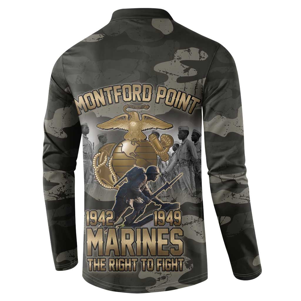Montford Point Marines 1942-1949 Button Sweatshirt The Right to Fight Legacy Tribute