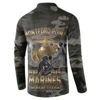 Montford Point Marines 1942-1949 Button Sweatshirt The Right to Fight Legacy Tribute